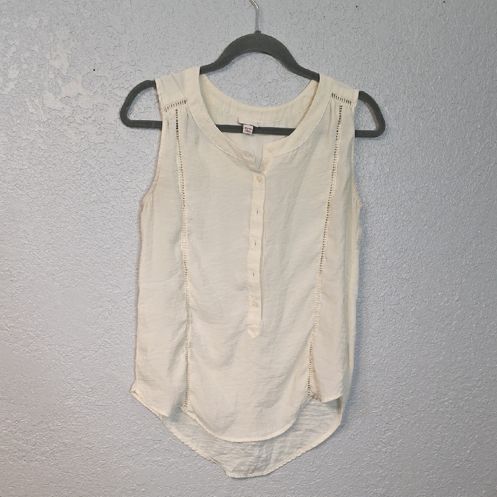 Merona Ivory Sleeveless Blouse